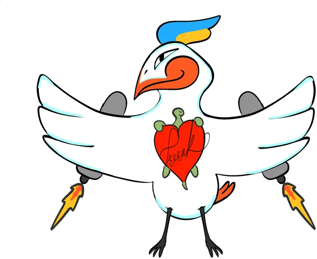The War Duck sticker